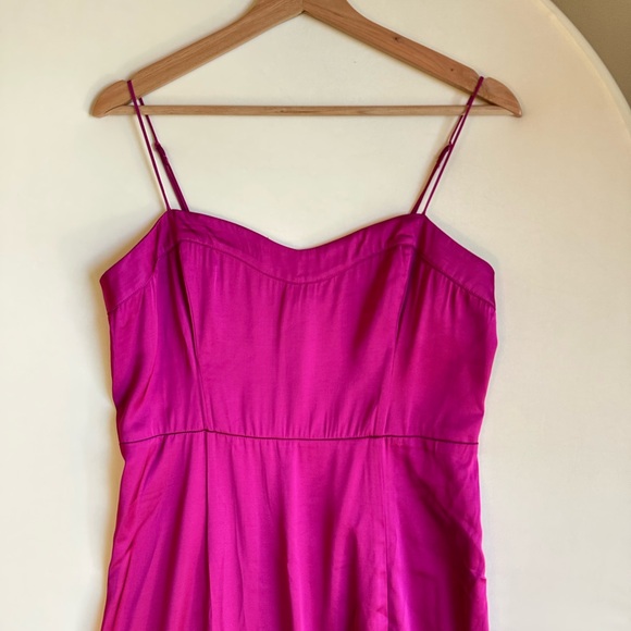 NWT Abercrombie A&F Camille Maxi Satin Tank Dress, size M - Picture 5 of 7